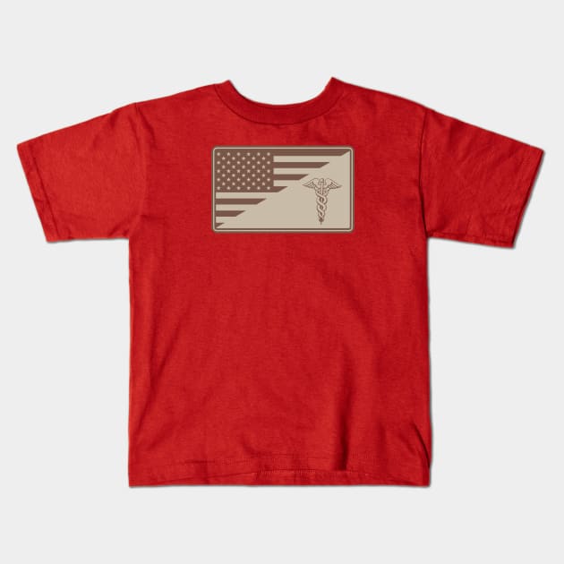 Combat Medic Patch (subdued) Kids T-Shirt by TCP